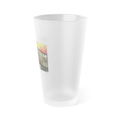 Greetings from Anniston Ala (Greeting Postcards) Frosted Pint Glass 16oz-Go Mug Yourself