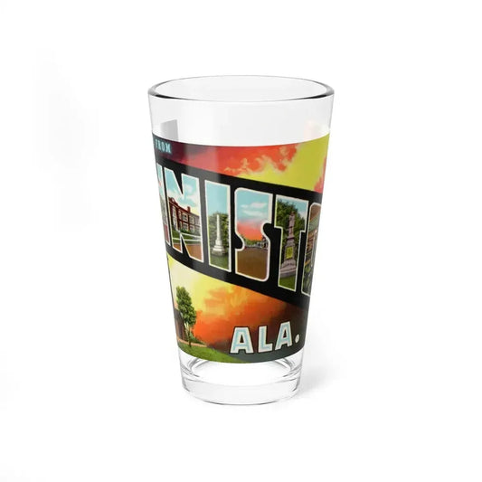 Greetings from Anniston Ala (Greeting Postcards) Pint Glass 16oz 16oz - Go Mug Yourself