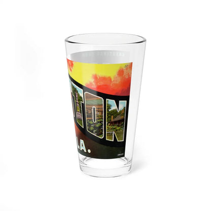 Greetings from Anniston Ala (Greeting Postcards) Pint Glass 16oz-Go Mug Yourself