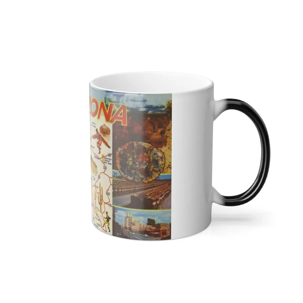 Greetings from Arizona (Greeting Postcards) Color Changing Mug 11oz-Go Mug Yourself