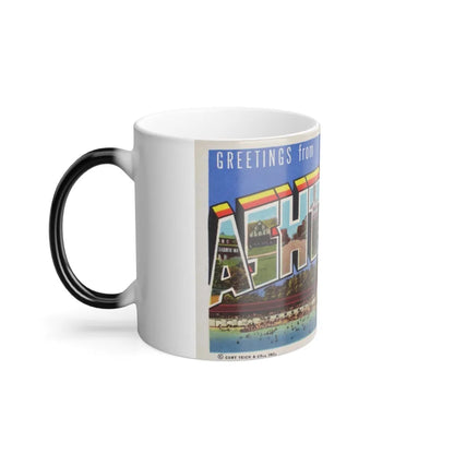 Greetings from Ashtabula Ohio (Greeting Postcards) Color Changing Mug 11oz-Go Mug Yourself