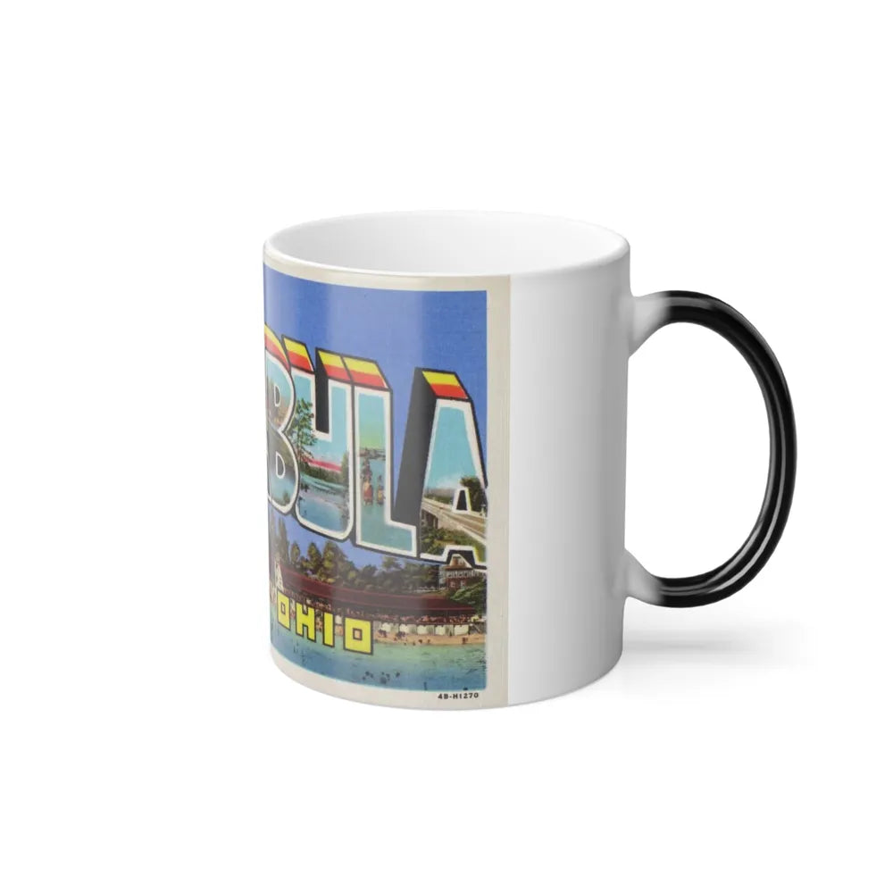 Greetings from Ashtabula Ohio (Greeting Postcards) Color Changing Mug 11oz-Go Mug Yourself