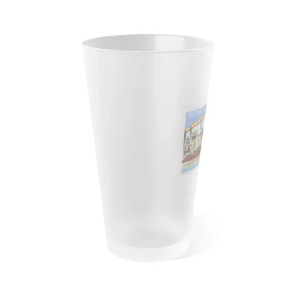 Greetings from Ashtabula Ohio (Greeting Postcards) Frosted Pint Glass 16oz - Go Mug Yourself