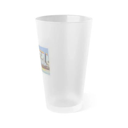 Greetings from Ashtabula Ohio (Greeting Postcards) Frosted Pint Glass 16oz - Go Mug Yourself