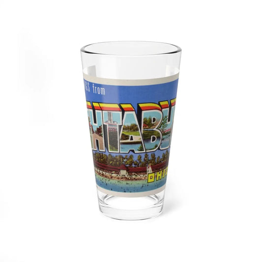 Greetings from Ashtabula Ohio (Greeting Postcards) Pint Glass 16oz-16oz-Go Mug Yourself