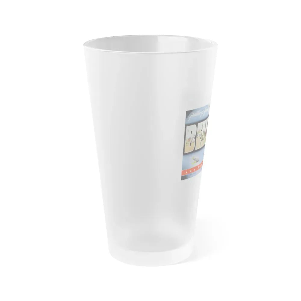 Greetings from Belleville Illinois home of Scott Field (Greeting Postcards) Frosted Pint Glass 16oz - Go Mug Yourself