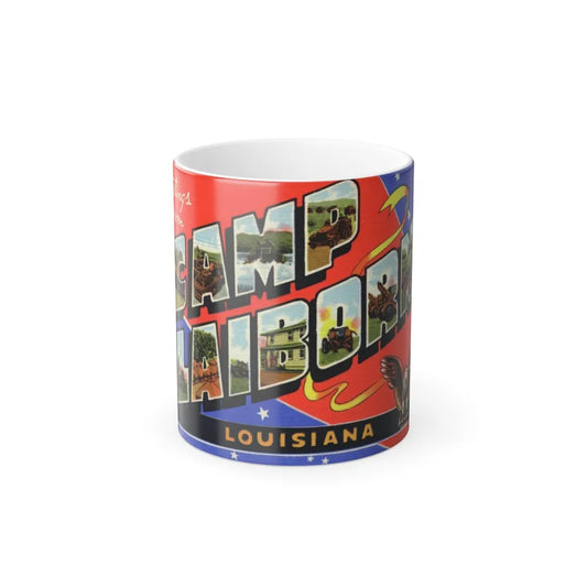 Greetings from Camp Claiborne Louisiana (Greeting Postcards) Color Changing Mug 11oz-11oz-Go Mug Yourself