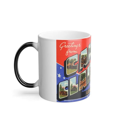 Greetings from Camp Claiborne Louisiana (Greeting Postcards) Color Changing Mug 11oz-Go Mug Yourself