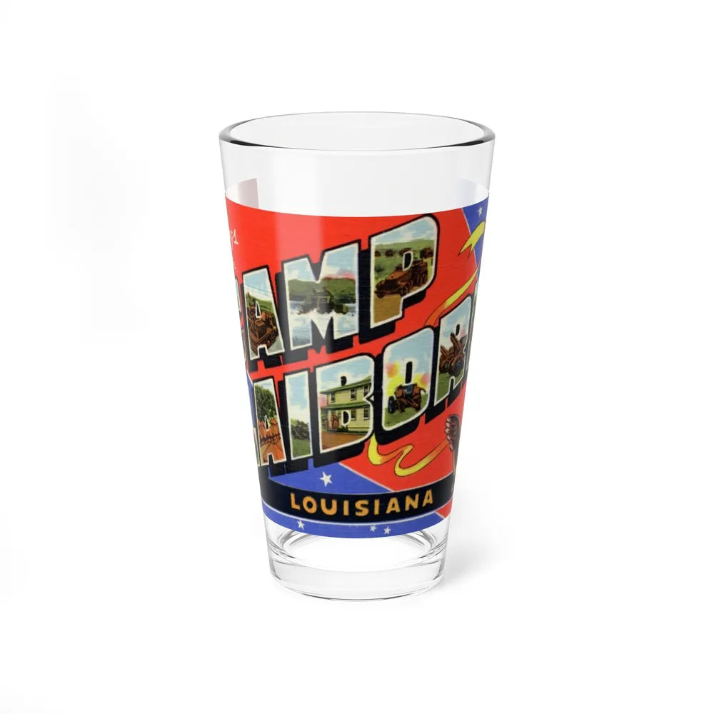 Greetings from Camp Claiborne Louisiana (Greeting Postcards) Pint Glass 16oz-16oz-Go Mug Yourself