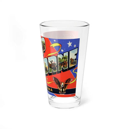 Greetings from Camp Claiborne Louisiana (Greeting Postcards) Pint Glass 16oz-Go Mug Yourself