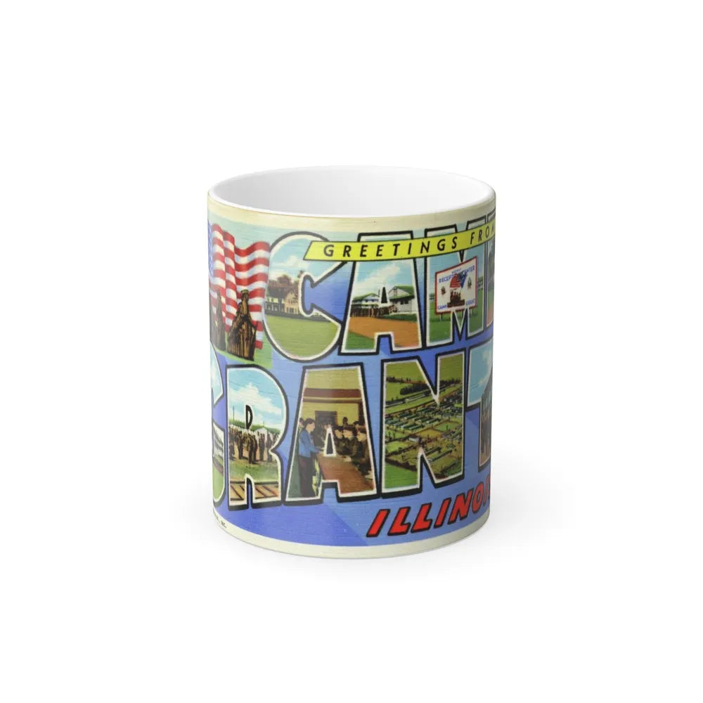 Greetings from Camp Grant Illinois (Greeting Postcards) Color Changing Mug 11oz-11oz-Go Mug Yourself