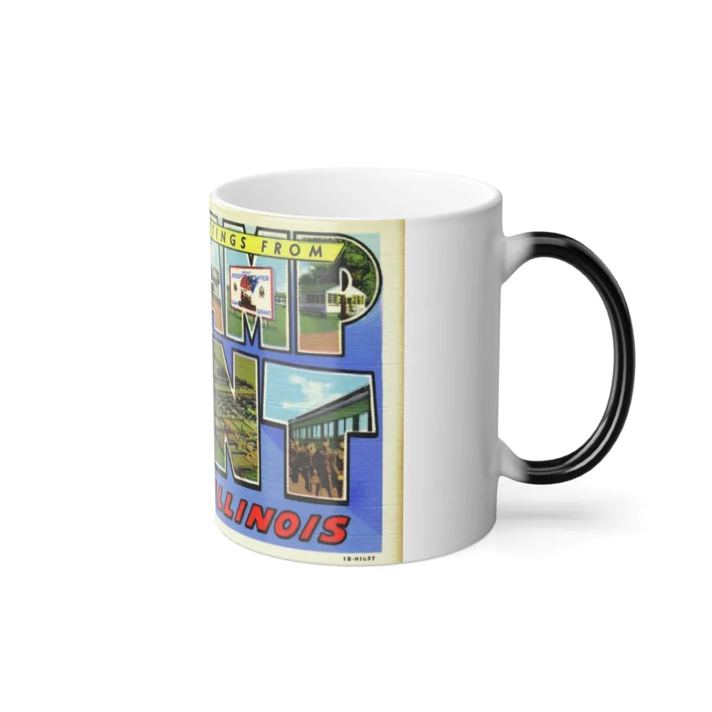 Greetings from Camp Grant Illinois (Greeting Postcards) Color Changing Mug 11oz-Go Mug Yourself