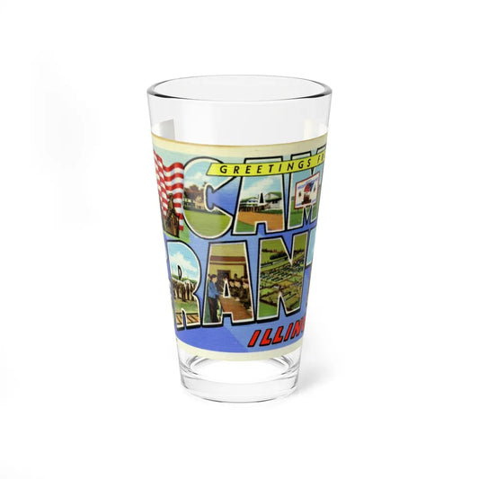 Greetings from Camp Grant Illinois (Greeting Postcards) Pint Glass 16oz-16oz-Go Mug Yourself