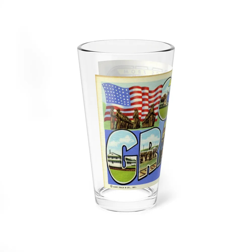 Greetings from Camp Grant Illinois (Greeting Postcards) Pint Glass 16oz-Go Mug Yourself