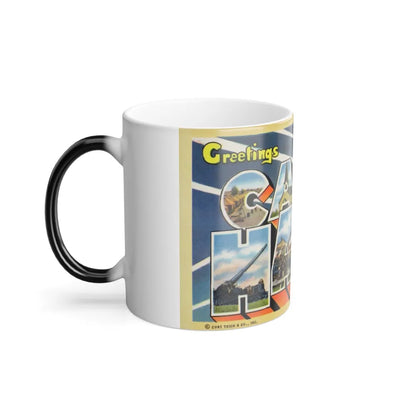 Greetings from Camp Haan California (Greeting Postcards) Color Changing Mug 11oz-Go Mug Yourself