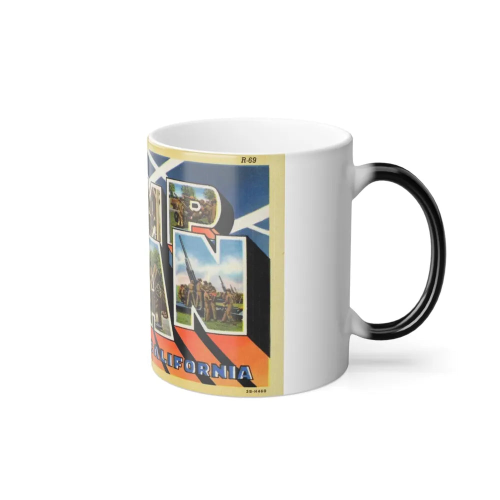 Greetings from Camp Haan California (Greeting Postcards) Color Changing Mug 11oz-Go Mug Yourself