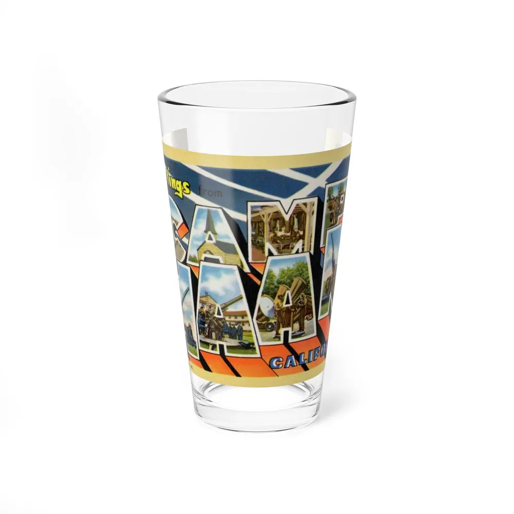 Greetings from Camp Haan California (Greeting Postcards) Pint Glass 16oz-16oz-Go Mug Yourself