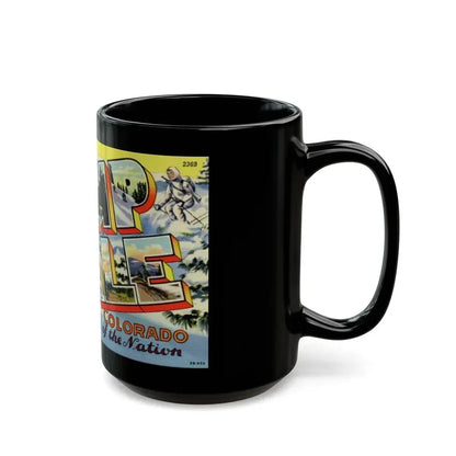 Greetings from Camp Hale Colorado (Greeting Postcards) Black Coffee Mug - Go Mug Yourself