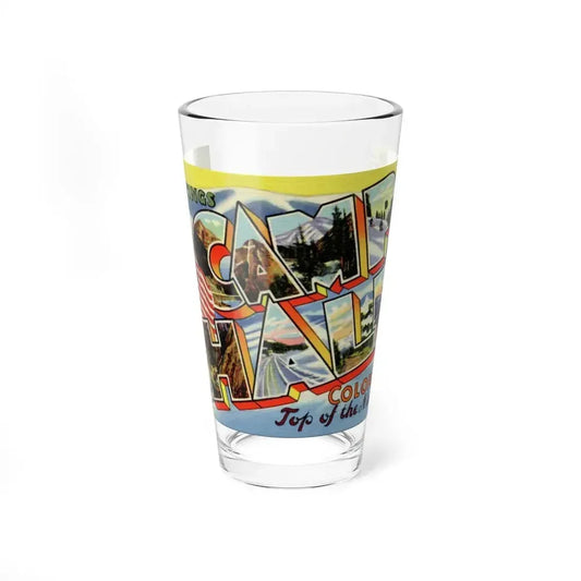 Greetings from Camp Hale Colorado (Greeting Postcards) Pint Glass 16oz 16oz - Go Mug Yourself