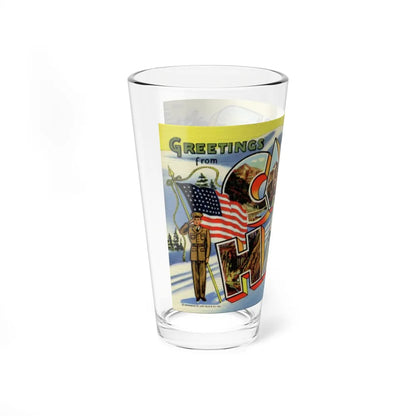 Greetings from Camp Hale Colorado (Greeting Postcards) Pint Glass 16oz-Go Mug Yourself