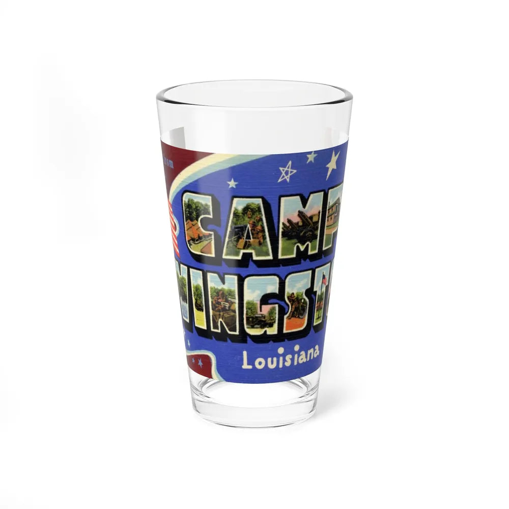 Greetings from Camp Livingston Louisiana (Greeting Postcards) Pint Glass 16oz-16oz-Go Mug Yourself