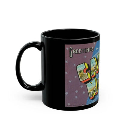 Greetings from Camp Mc Coy Wis (Greeting Postcards) Black Coffee Mug - Go Mug Yourself