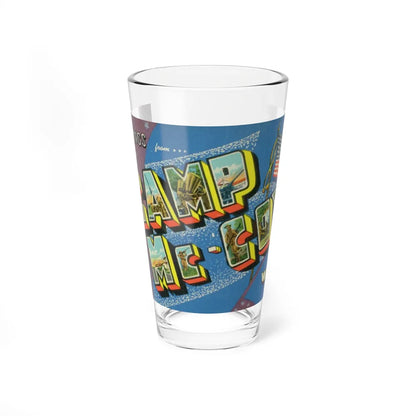 Greetings from Camp Mc Coy Wis (Greeting Postcards) Pint Glass 16oz-16oz-Go Mug Yourself