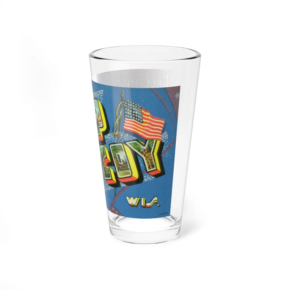 Greetings from Camp Mc Coy Wis (Greeting Postcards) Pint Glass 16oz-Go Mug Yourself