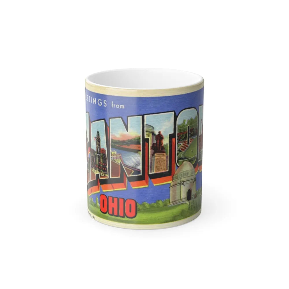 Greetings from Canton Ohio (Greeting Postcards) Color Changing Mug 11oz-11oz-Go Mug Yourself