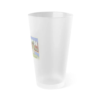 Greetings from Canton Ohio (Greeting Postcards) Frosted Pint Glass 16oz - Go Mug Yourself