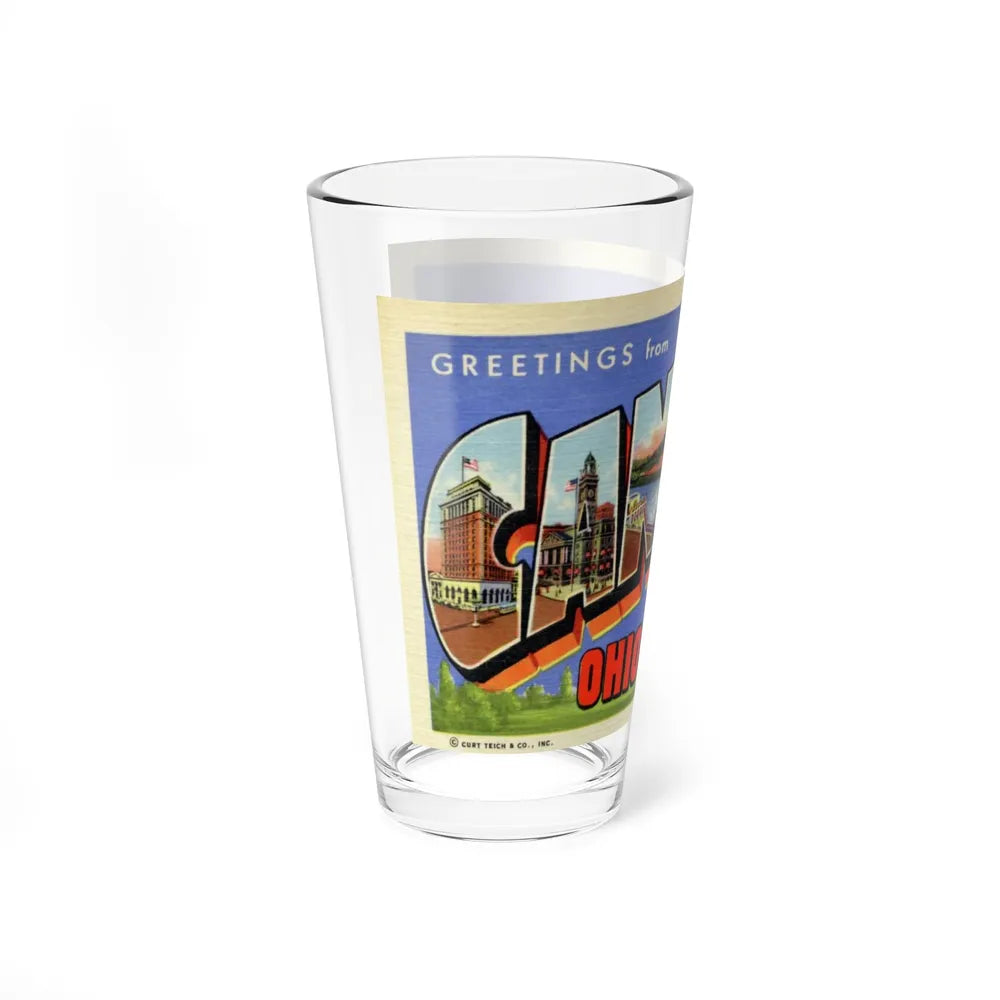 Greetings from Canton Ohio (Greeting Postcards) Pint Glass 16oz-Go Mug Yourself