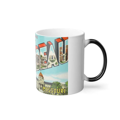 Greetings from Cape Girardeau Missouri (Greeting Postcards) Color Changing Mug 11oz-Go Mug Yourself