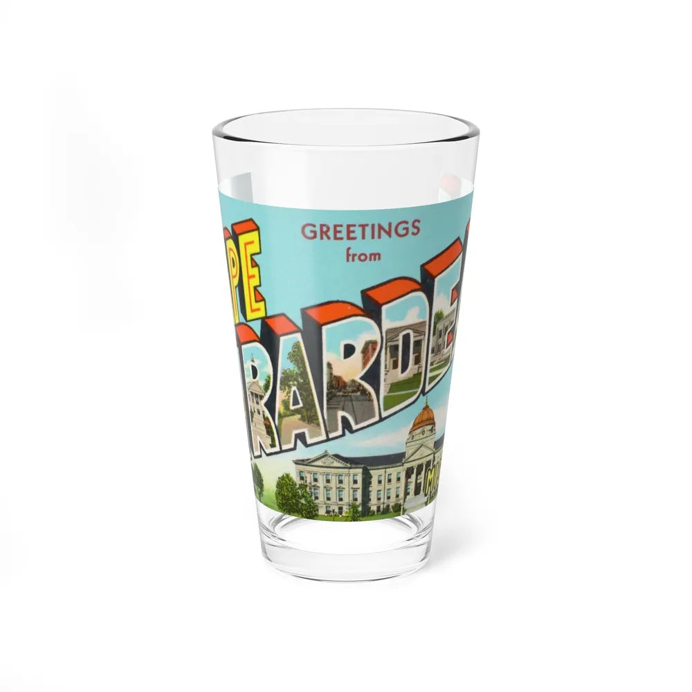 Greetings from Cape Girardeau Missouri (Greeting Postcards) Pint Glass 16oz-16oz-Go Mug Yourself