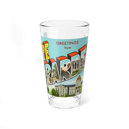 Greetings from Cape Girardeau Missouri (Greeting Postcards) Pint Glass 16oz-16oz-Go Mug Yourself