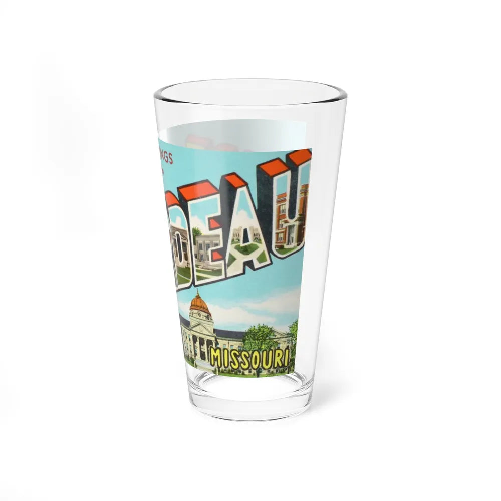 Greetings from Cape Girardeau Missouri (Greeting Postcards) Pint Glass 16oz-Go Mug Yourself