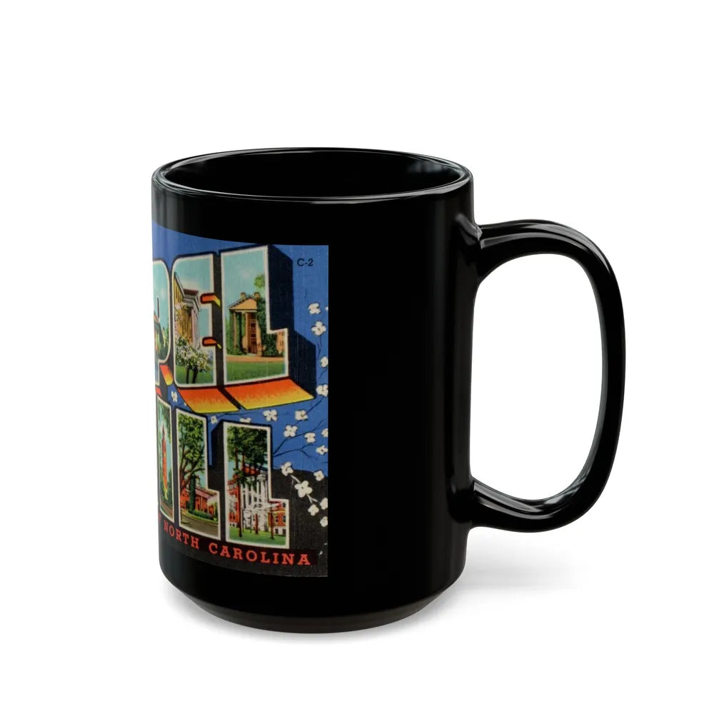 Greetings from Chapel Hill (Greeting Postcards) Black Coffee Mug-Go Mug Yourself