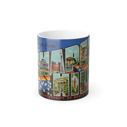 Greetings from Chapel Hill (Greeting Postcards) Color Changing Mug 11oz-11oz-Go Mug Yourself