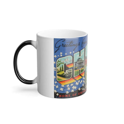 Greetings from Chapel Hill (Greeting Postcards) Color Changing Mug 11oz-Go Mug Yourself