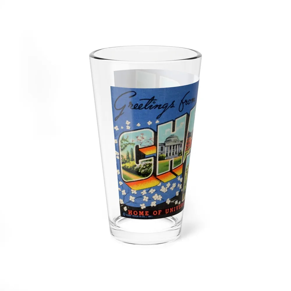 Greetings from Chapel Hill (Greeting Postcards) Pint Glass 16oz-Go Mug Yourself