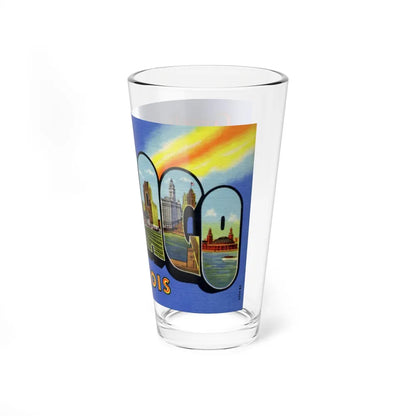 Greetings from Chicago Illinois (Greeting Postcards) Pint Glass 16oz-Go Mug Yourself