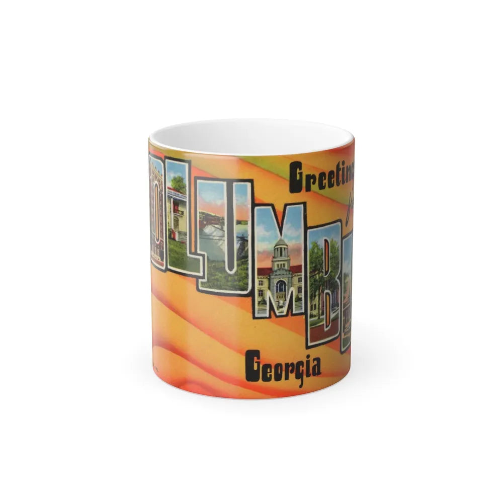 Greetings from Columbus Georgia (Greeting Postcards) Color Changing Mug 11oz-11oz-Go Mug Yourself