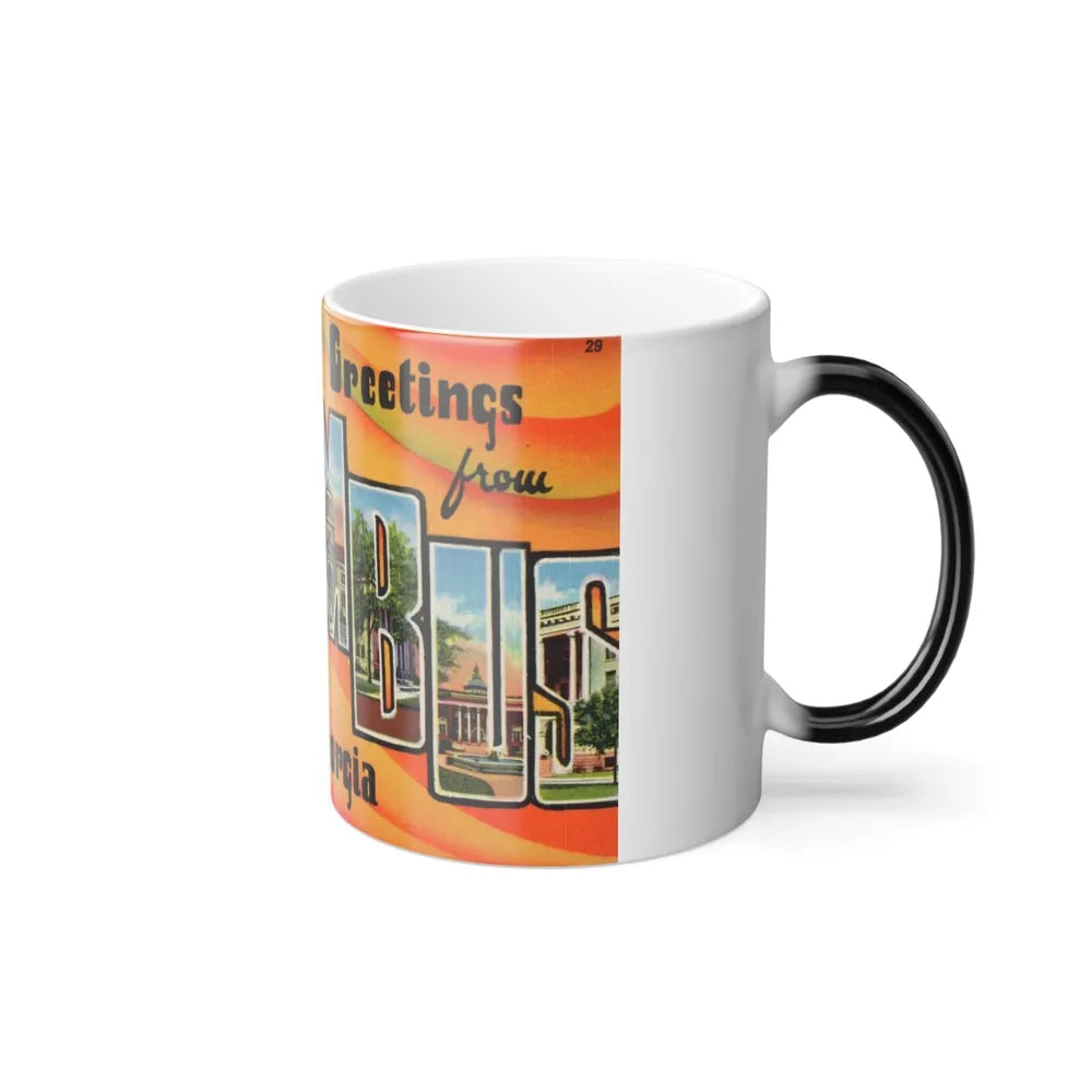 Greetings from Columbus Georgia (Greeting Postcards) Color Changing Mug 11oz-Go Mug Yourself