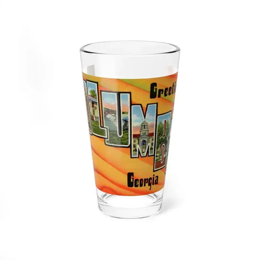 Greetings from Columbus Georgia (Greeting Postcards) Pint Glass 16oz 16oz - Go Mug Yourself