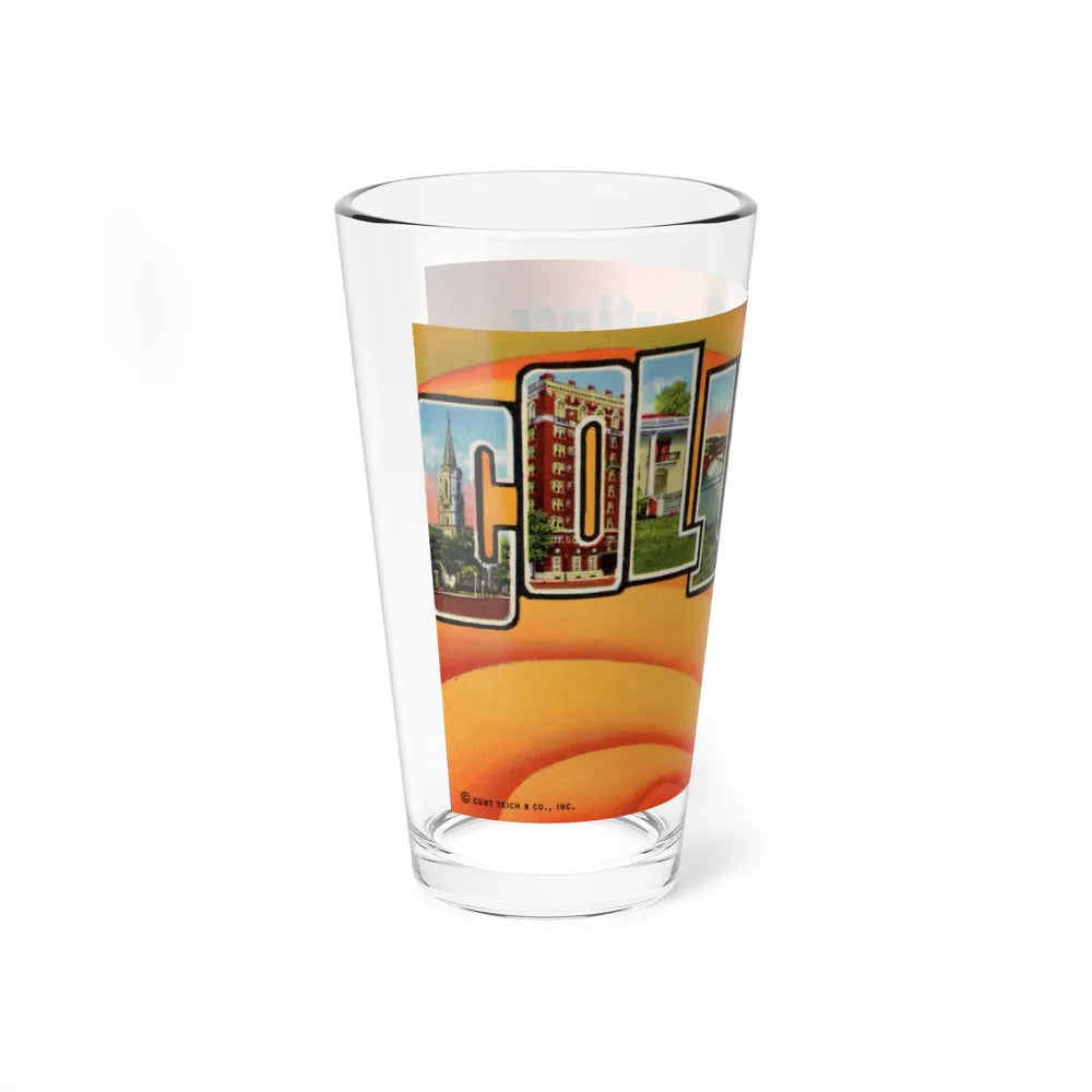 Greetings from Columbus Georgia (Greeting Postcards) Pint Glass 16oz-Go Mug Yourself