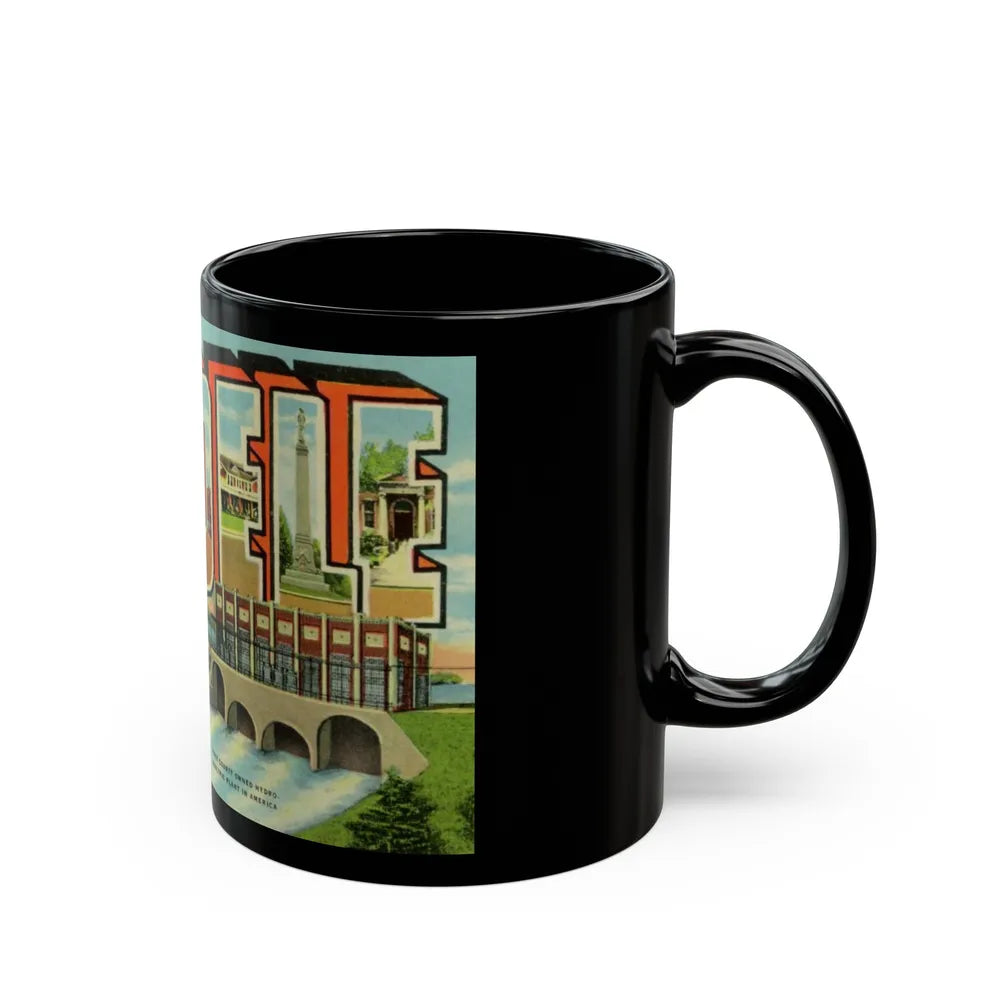 Greetings from Cordele GA (Greeting Postcards) Black Coffee Mug-Go Mug Yourself