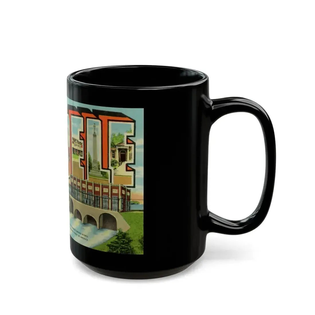 Greetings from Cordele GA (Greeting Postcards) Black Coffee Mug - Go Mug Yourself