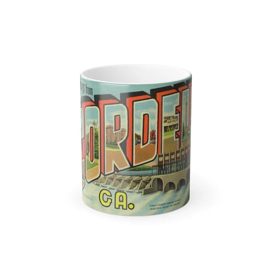 Greetings from Cordele GA (Greeting Postcards) Color Changing Mug 11oz-11oz-Go Mug Yourself