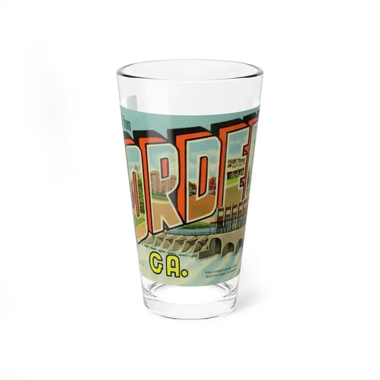 Greetings from Cordele GA (Greeting Postcards) Pint Glass 16oz 16oz - Go Mug Yourself