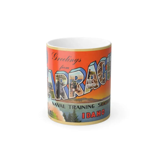Greetings from Farragut Naval Training Station Idaho (Greeting Postcards) Color Changing Mug 11oz Default Title - Go Mug Yourself