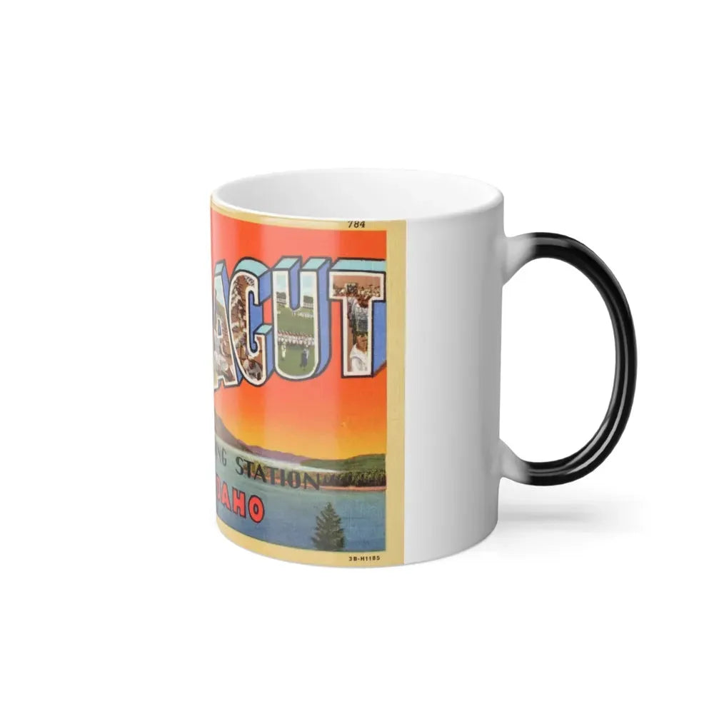 Greetings from Farragut Naval Training Station Idaho (Greeting Postcards) Color Changing Mug 11oz - Go Mug Yourself